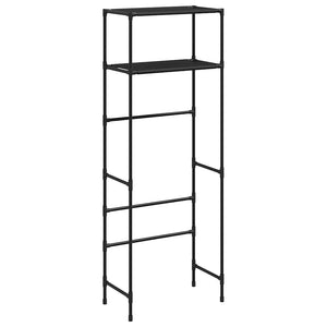 Storage Rack Black Iron, Non-woven fabric 21.1 x 11.0 x 56.3 in