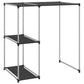Storage Rack Black Iron and non-woven fabric (100% polyester)