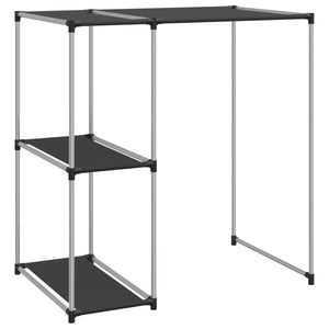 Storage Rack Black Iron and non-woven fabric (100% polyester)