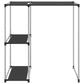 Storage Rack Black Iron and non-woven fabric (100% polyester)
