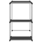 Storage Rack Black Iron and non-woven fabric (100% polyester)