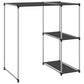 Storage Rack Black Iron and non-woven fabric (100% polyester)