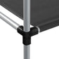 Storage Rack Black Iron and non-woven fabric (100% polyester)