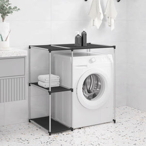 Storage Rack Black Iron and non-woven fabric (100% polyester)