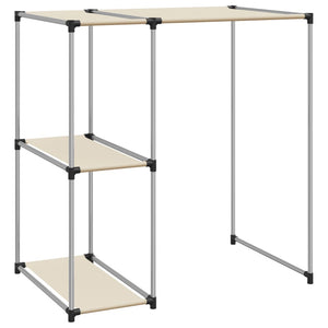 Storage Rack Cream Iron, Non-woven fabric Medium Bathroom Shelf