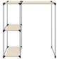 Storage Rack Cream Iron, Non-woven fabric Medium Bathroom Shelf