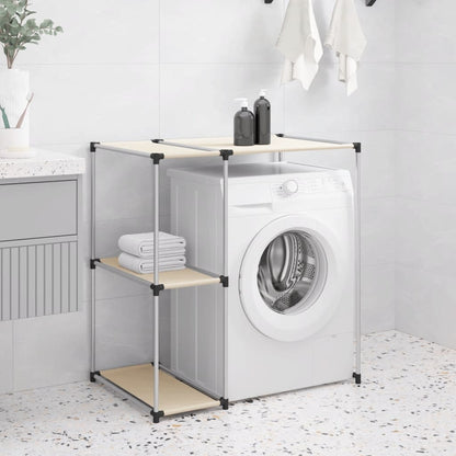 Storage Rack Cream Iron, Non-woven fabric Medium Bathroom Shelf