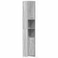 Bathroom Cabinet Gray Sonoma Engineered Wood Tall