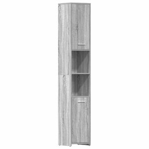 Bathroom Cabinet Gray Sonoma Engineered Wood Tall