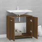 Bathroom Cabinet Brown Oak Engineered Wood Medium