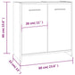 Bathroom Cabinet Brown Oak Engineered Wood Medium