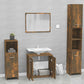 Bathroom Furniture Set Smoked Oak Engineered Wood Standard