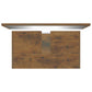 Bathroom Furniture Set Smoked Oak Engineered Wood Standard