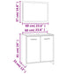 Bathroom Furniture Set Brown Oak Engineered wood Standard
