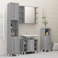 Bathroom Cabinet Grey Sonoma Engineered Wood Narrow