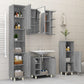 Bathroom Cabinet Grey Sonoma Engineered Wood Narrow