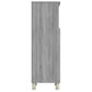 Bathroom Cabinet Grey Sonoma Engineered Wood Narrow