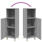 Bathroom Cabinet Grey Sonoma Engineered Wood Narrow