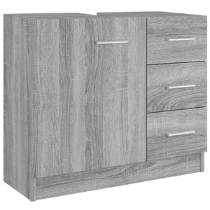 Sink Cabinet Grey Sonoma Engineered Wood Medium Sink Cabinet