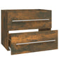 Sink Cabinet Smoked Oak Engineered Wood Medium Bathroom Cabinet