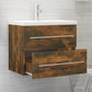 Sink Cabinet Smoked Oak Engineered Wood Medium Bathroom Cabinet