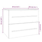 Sink Cabinet Smoked Oak Engineered Wood Medium Bathroom Cabinet