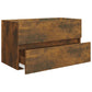 Bathroom Furniture Set Smoked oak Engineered wood Medium