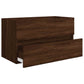Bathroom Furniture Set Brown Oak Engineered wood, acrylic