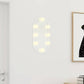 Mirror With Led Light Silver Glass and Plastic Medium Oval Mirror