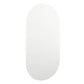 Mirror With Led Light Silver Glass and Plastic Medium Oval Mirror