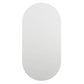 Mirror With Led Light Silver Glass and Plastic Medium Oval Mirror