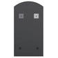 Mirror With Led Light Silver Glass, Plastic 35.4 x 17.7 in