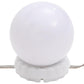 Mirror With Led Light Silver Glass, Plastic 35.4 x 17.7 in
