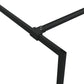 Walk-in Shower Wall Black 55.1x76.8" Half Frosted ESG Glass