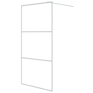 Walk-in Shower Wall White 39.4x76.8" Clear ESG Glass