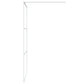 Walk-in Shower Wall White 39.4x76.8" Clear ESG Glass