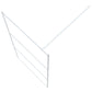 Walk-in Shower Wall White 39.4x76.8" Clear ESG Glass