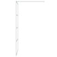 Walk-in Shower Wall Silver 31.5x76.8" Clear ESG Glass