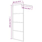 Walk-in Shower Wall Silver 31.5x76.8" Clear ESG Glass