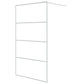 Walk-in Shower Wall White 45.3x76.8" Clear ESG Glass