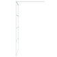Walk-in Shower Wall White 45.3x76.8" Clear ESG Glass