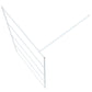Walk-in Shower Wall White 45.3x76.8" Clear ESG Glass