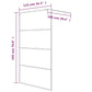 Walk-in Shower Wall White 45.3x76.8" Clear ESG Glass