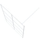 Walk-in Shower Wall White 55.1x76.8" Clear ESG Glass