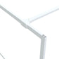 Walk-in Shower Wall White 55.1x76.8" Clear ESG Glass