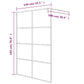 Walk-in Shower Wall White 55.1x76.8" Clear ESG Glass