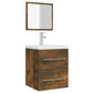 Bathroom Cabinet With Mirror Smoked Oak Engineered wood, Acrylic