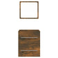Bathroom Cabinet With Mirror Smoked Oak Engineered wood, Acrylic