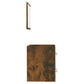 Bathroom Cabinet With Mirror Smoked Oak Engineered wood, Acrylic