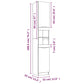 Bathroom Furniture Set Concrete Gray Engineered wood, glass